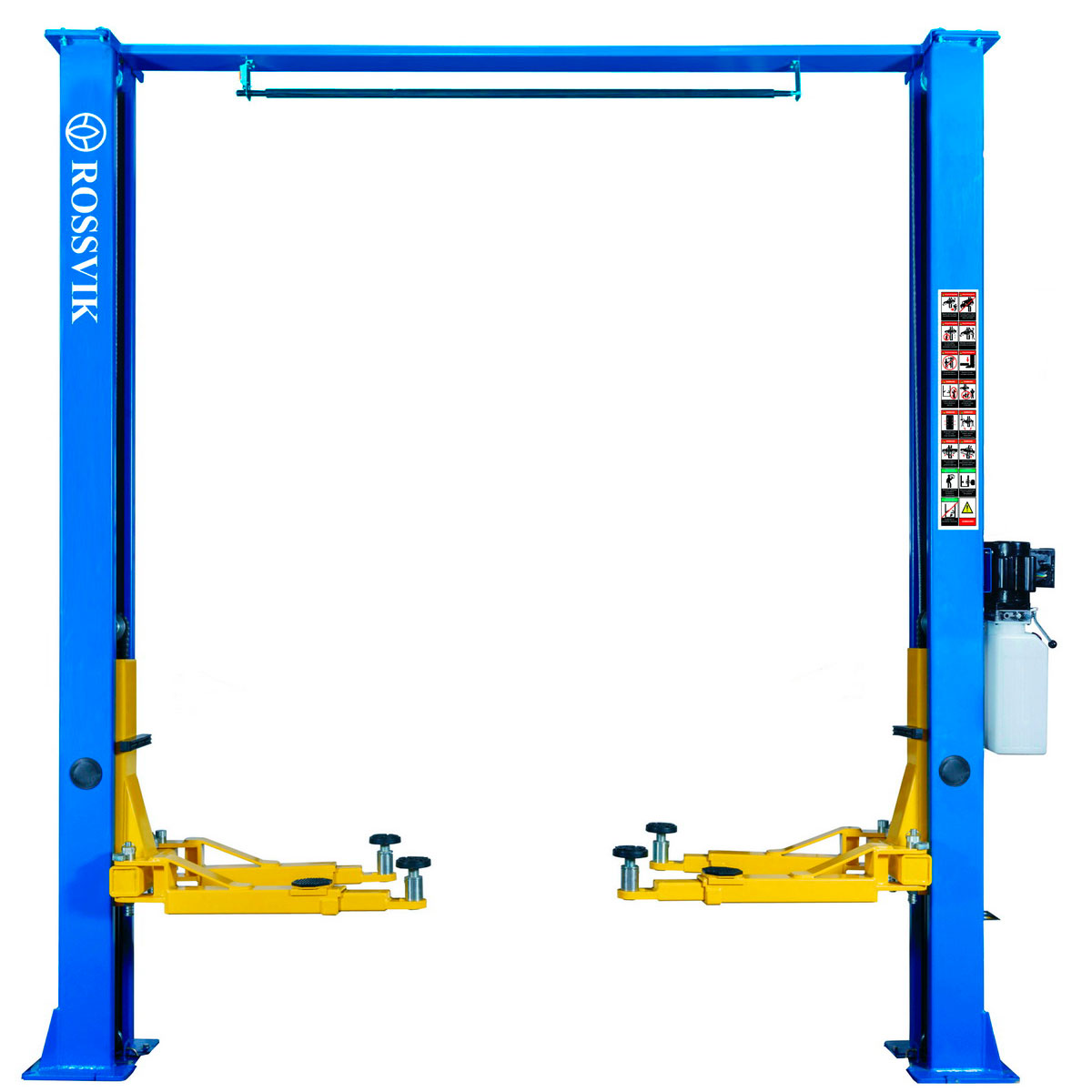 Автоподъемник двухстоечный ROSSVIK V2-4L г/п 4.0т 220В, электрогидравлический, верхняя синхронизация