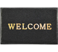 Коврик придверный пористый ComeForte "Welcome" 60х90см Черный 20шт/уп