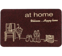Коврик влаговпитывающий ComeForte «ВЕЛЮР» УЮТНЫЙ ДОМ 60х90см Черный 10шт/уп